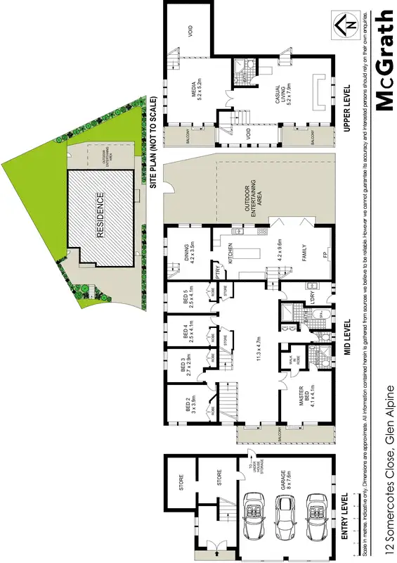 Floorplan of Homely house listing, 12 Somercotes Close, Glen Alpine NSW 2560