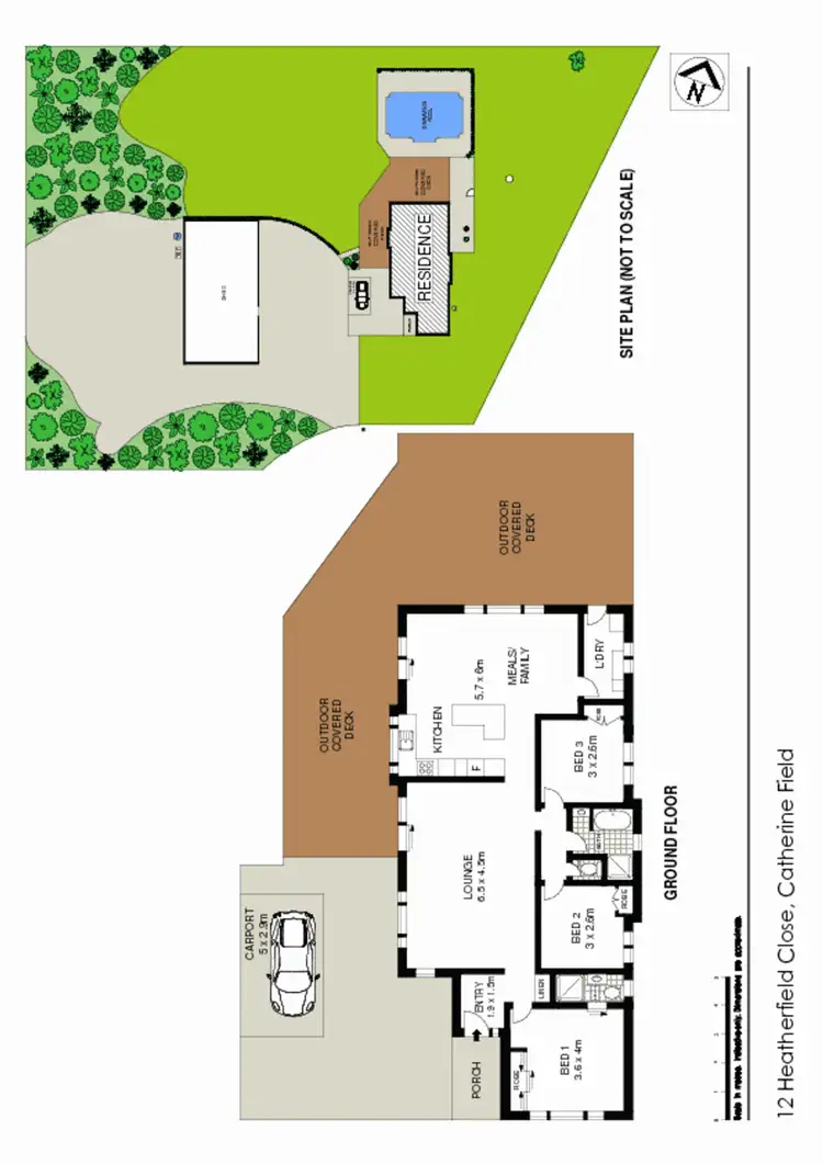 Floorplan of Homely house listing, 12 Heatherfield Close, Catherine Field NSW 2557