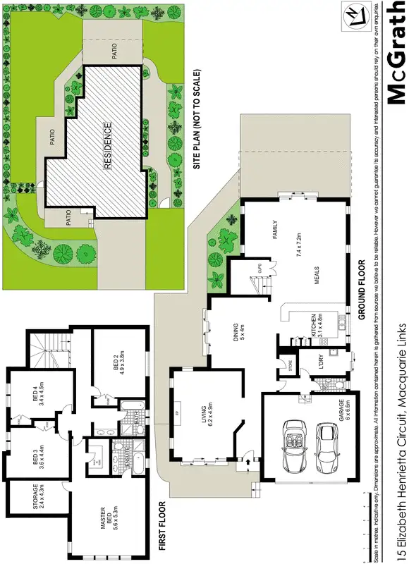 Floorplan of Homely house listing, 15 Elizabeth Henrietta Circuit, Macquarie Links NSW 2565