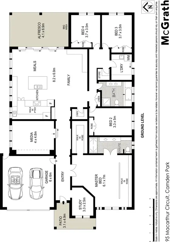Floorplan of Homely house listing, 95 Macarthur Circuit, Camden Park NSW 2570