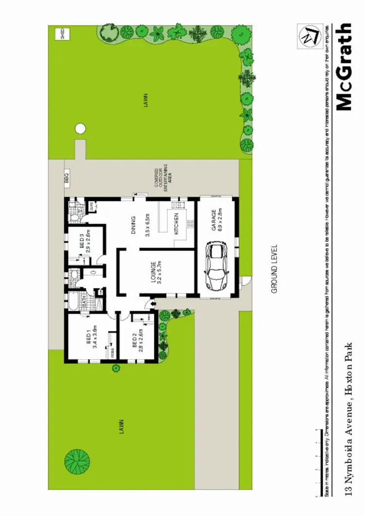 Floorplan of Homely house listing, 13 Nymboida Avenue, Hoxton Park NSW 2171