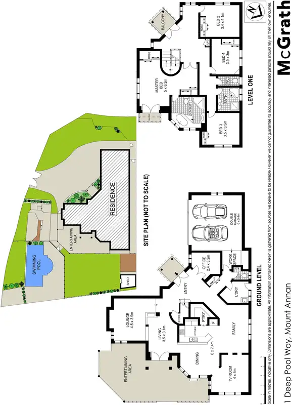 Floorplan of Homely house listing, 1 Deep Pool Way, Mount Annan NSW 2567