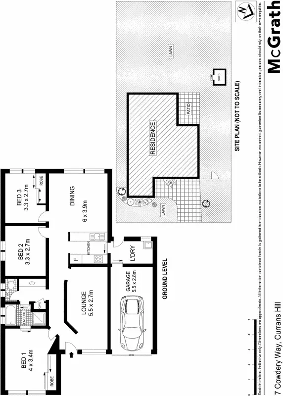 Floorplan of Homely house listing, 7 Cowdery Way, Currans Hill NSW 2567