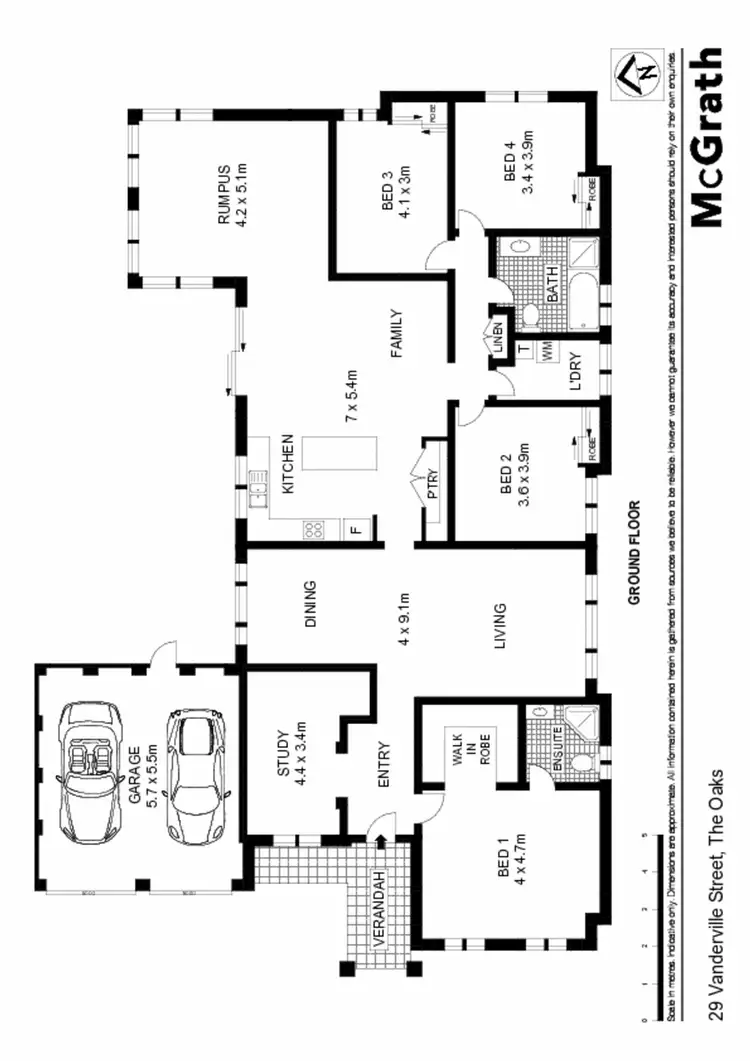 Floorplan of Homely house listing, 29 Vanderville Street, The Oaks NSW 2570