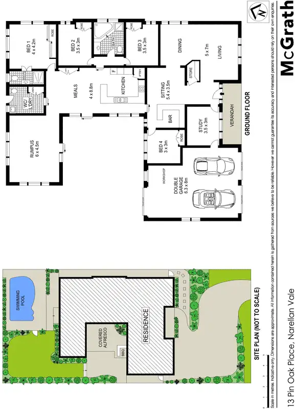 Floorplan of Homely house listing, 13 Pin Oak Place, Narellan Vale NSW 2567