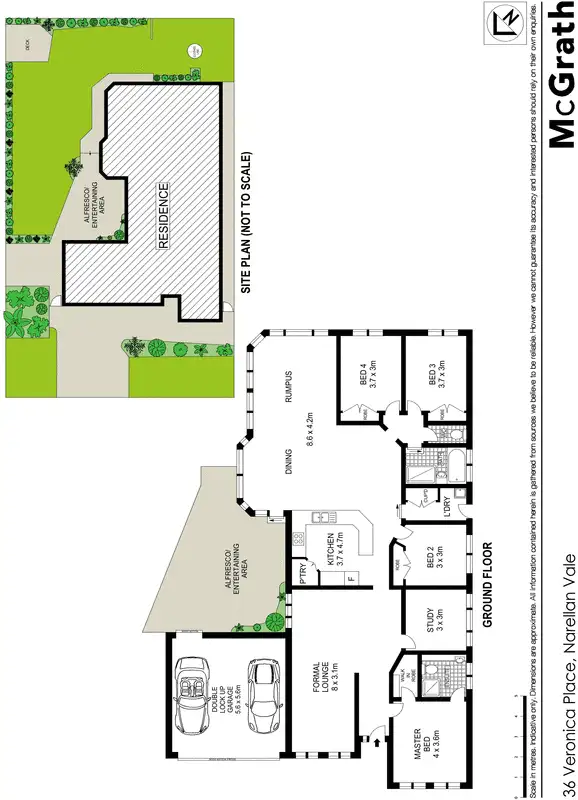 Floorplan of Homely house listing, 36 Veronica Place, Narellan Vale NSW 2567