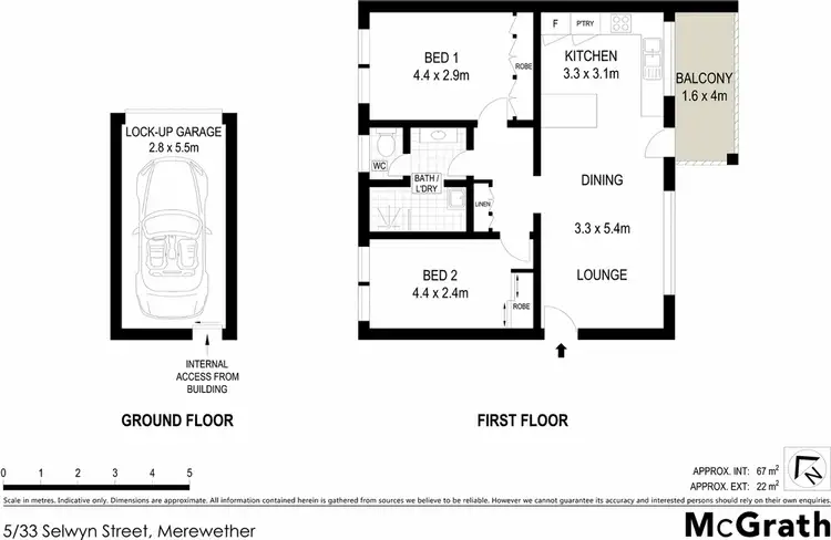 Floorplan of Homely apartment listing, 5/33 Selwyn Street, Merewether NSW 2291