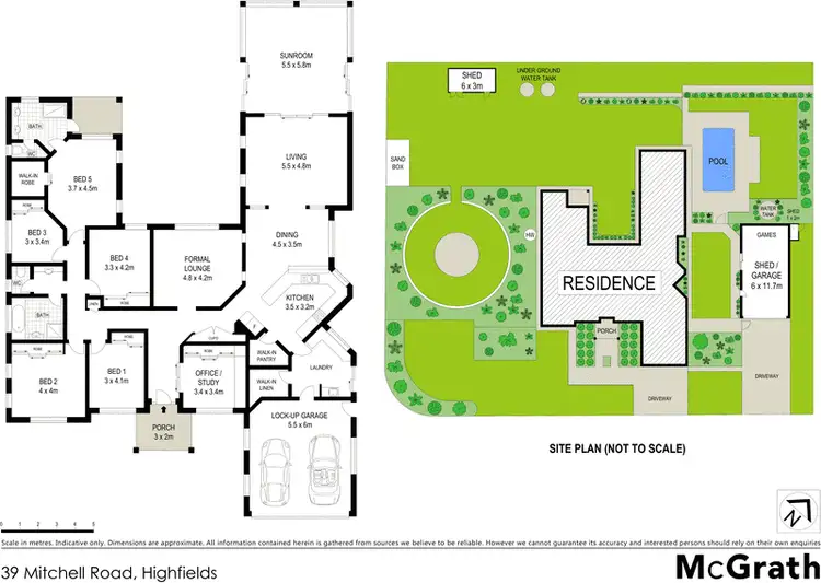 Floorplan of Homely house listing, 39 Mitchell Road, Highfields QLD 4352