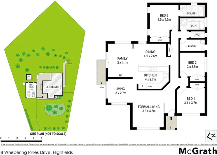 Floorplan of Homely house listing, 8 Whispering Pines Drive, Highfields QLD 4352