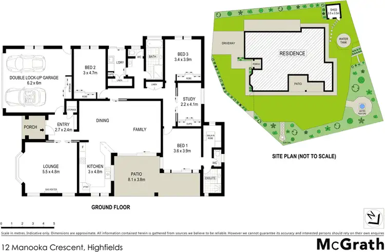 Floorplan of Homely house listing, 12 Manooka Crescent, Highfields QLD 4352