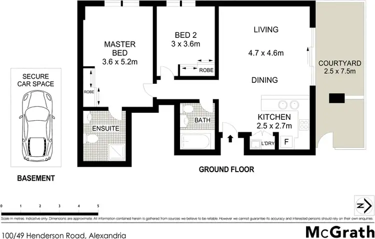 Floorplan of Homely apartment listing, 100/49 Henderson Road, Alexandria NSW 2015