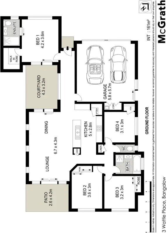 Floorplan of Homely house listing, 3 Wattle Place, Bangalow NSW 2479