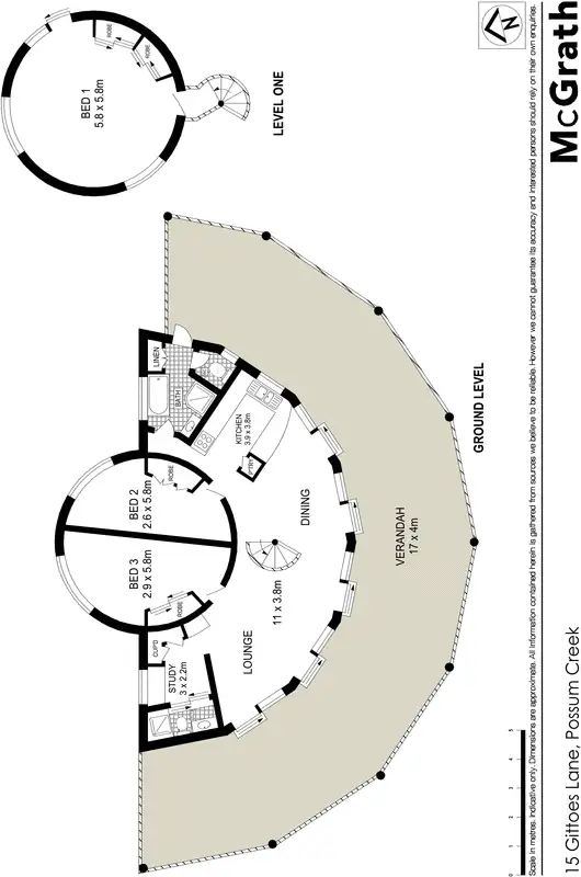 Floorplan of Homely rural property listing, 15 Gittoes Lane, Possum Creek NSW 2479