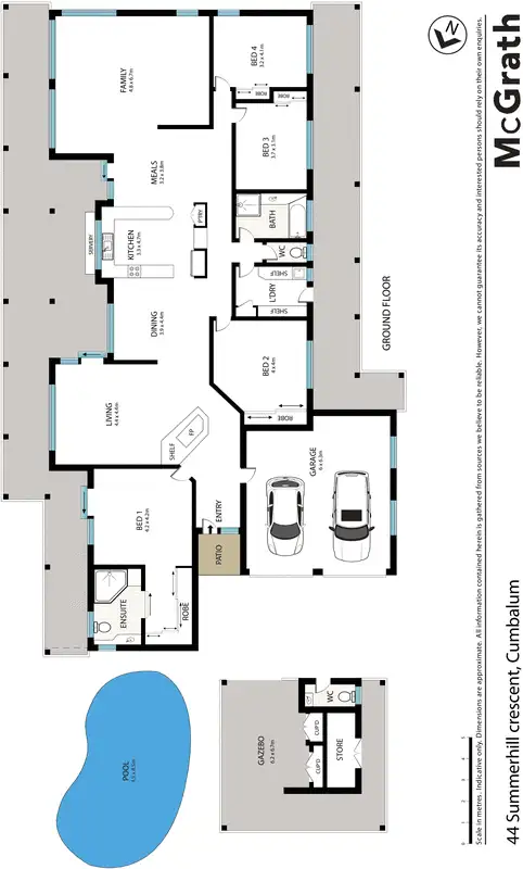 Floorplan of Homely house listing, 44 Summerhill Crescent, Cumbalum NSW 2478