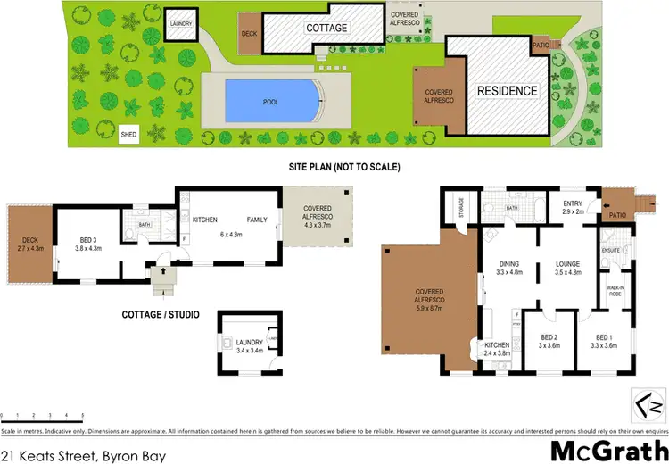 Floorplan of Homely house listing, 21 Keats Street, Byron Bay NSW 2481