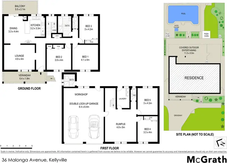 Floorplan of Homely house listing, 36 Malonga Avenue, Kellyville NSW 2155