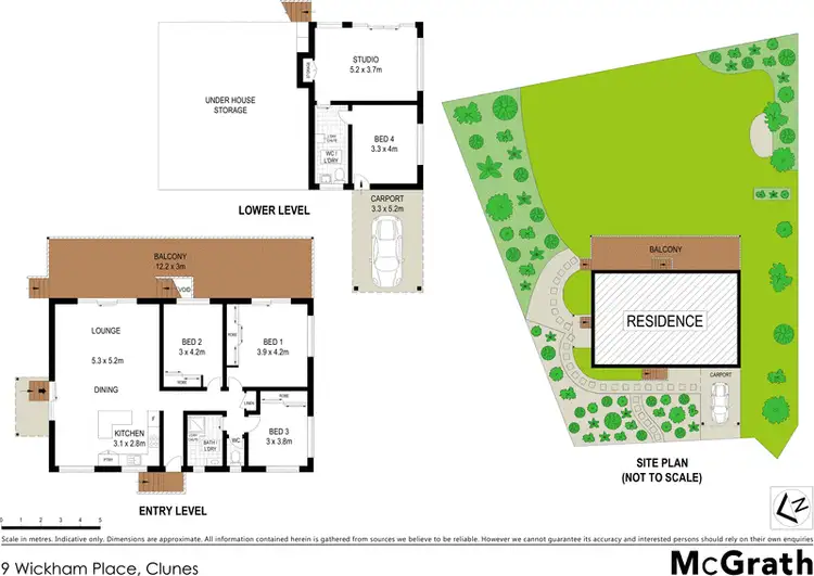 Floorplan of Homely house listing, 9 Wickham Place, Clunes NSW 2480