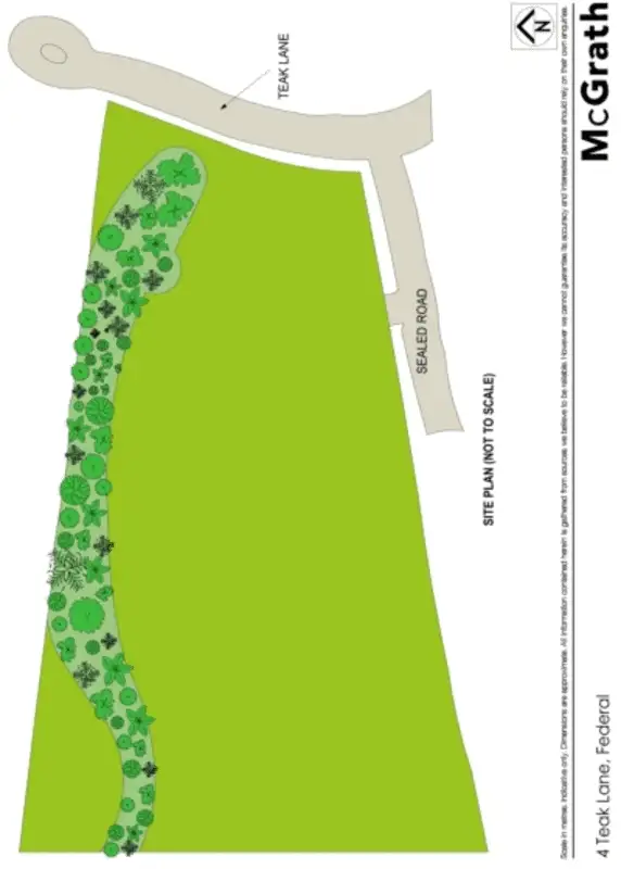 Floorplan of Homely land listing, Lot 4 Teak Lane, Federal NSW 2480