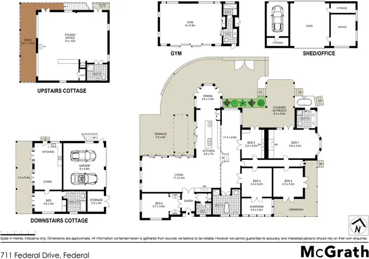 Floorplan of Homely house listing, 711 Federal Drive, Federal NSW 2480