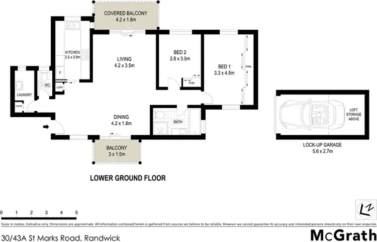 Floorplan of Homely apartment listing, 30/43A St Marks Road, Randwick NSW 2031
