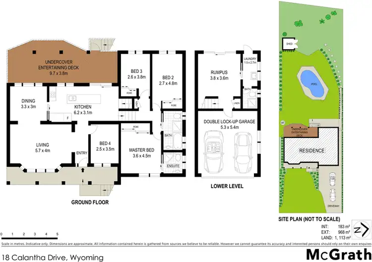 Floorplan of Homely house listing, 18 Calantha Drive, Wyoming NSW 2250