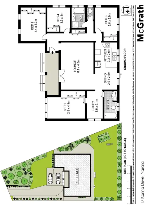Floorplan of Homely house listing, 17 Karina Drive, Narara NSW 2250