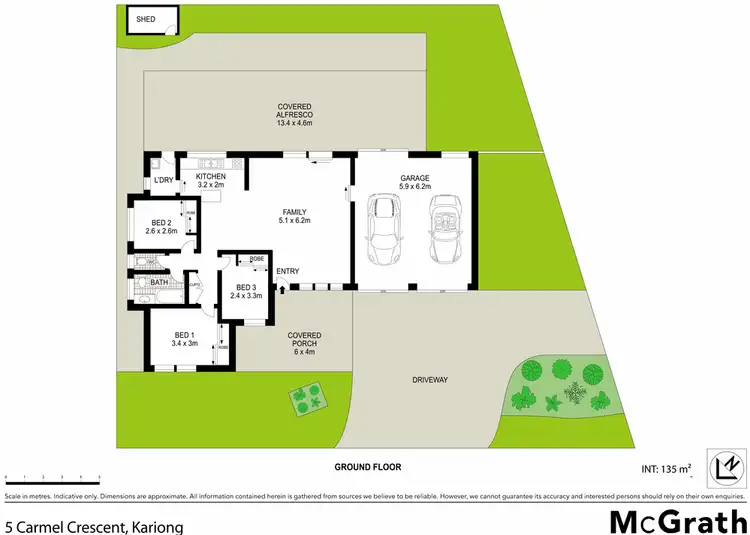 Floorplan of Homely house listing, 5 Carmel Crescent, Kariong NSW 2250