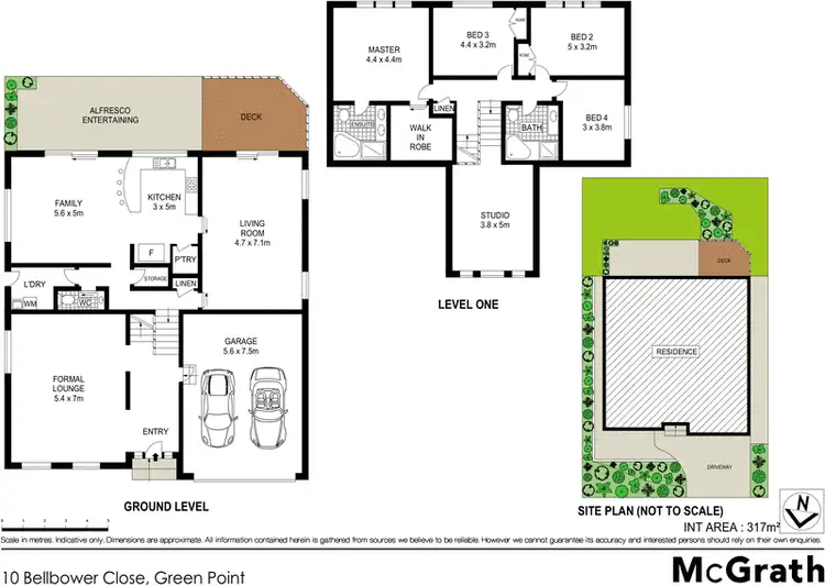 Floorplan of Homely house listing, 10 Bellbower Close, Green Point NSW 2251