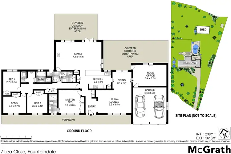 Floorplan of Homely rural property listing, 7 Liza Close, Fountaindale NSW 2258