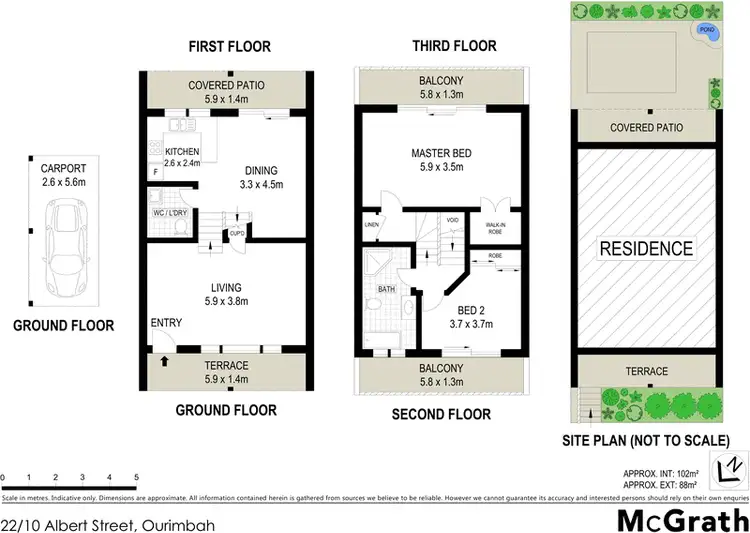 Floorplan of Homely townhouse listing, 22/10 Albert Street, Ourimbah NSW 2258