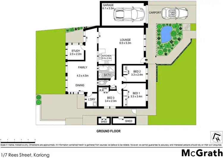Floorplan of Homely house listing, 1/7 Rees Street, Kariong NSW 2250