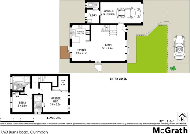 Floorplan of Homely townhouse listing, 7/63 Burns Road, Ourimbah NSW 2258