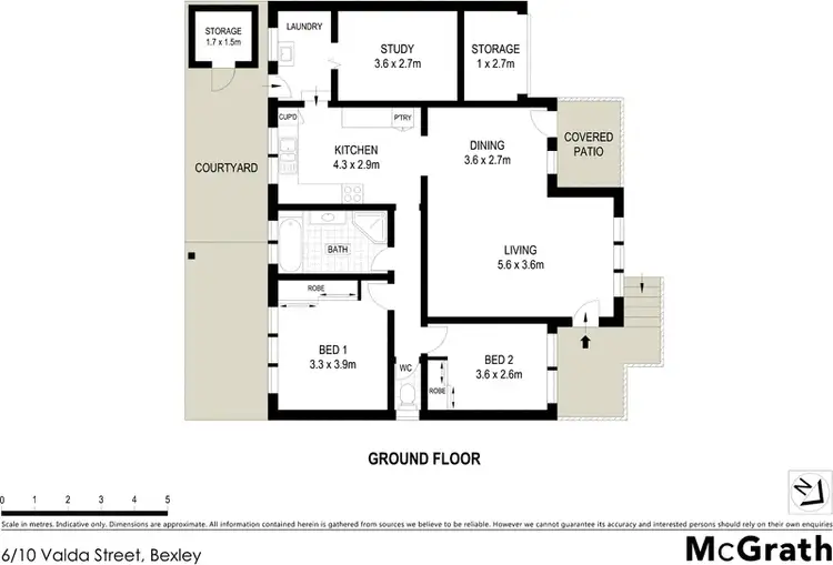 Floorplan of Homely villa listing, 6/10 Valda Street, Bexley NSW 2207