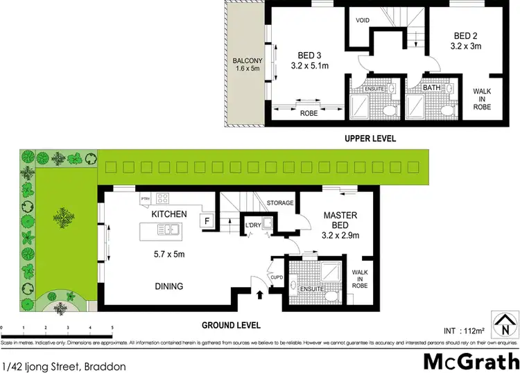 Floorplan of Homely townhouse listing, 1/42 Ijong Street, Braddon ACT 2612