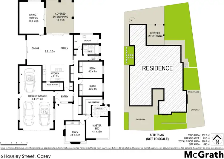 Floorplan of Homely house listing, 6 Housley Street, Casey ACT 2913