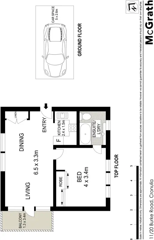 Floorplan of Homely apartment listing, 11/20 Burke Road, Cronulla NSW 2230