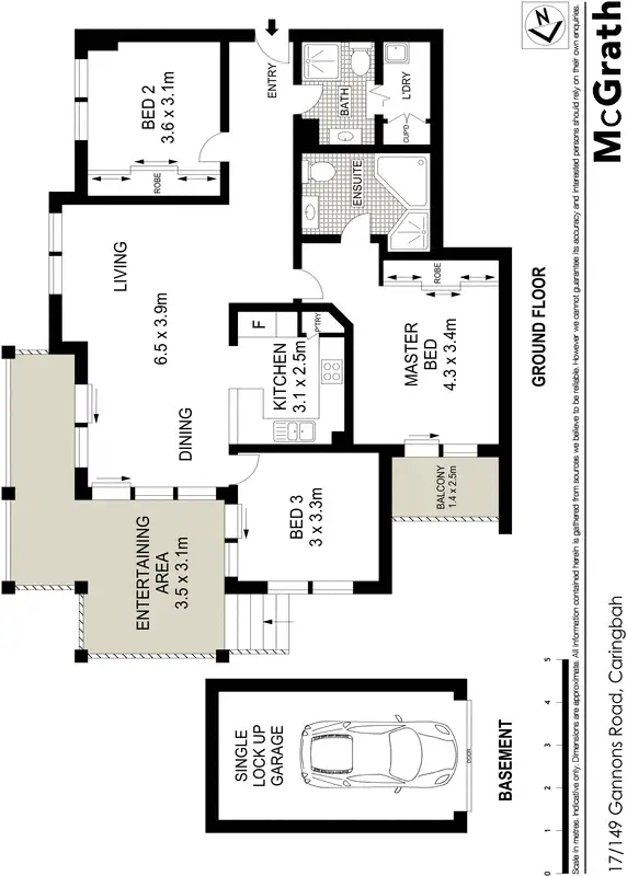 Floorplan of Homely apartment listing, 17/149 Gannons Road, Caringbah NSW 2229