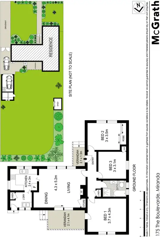Floorplan of Homely house listing, 175 The Boulevarde, Miranda NSW 2228