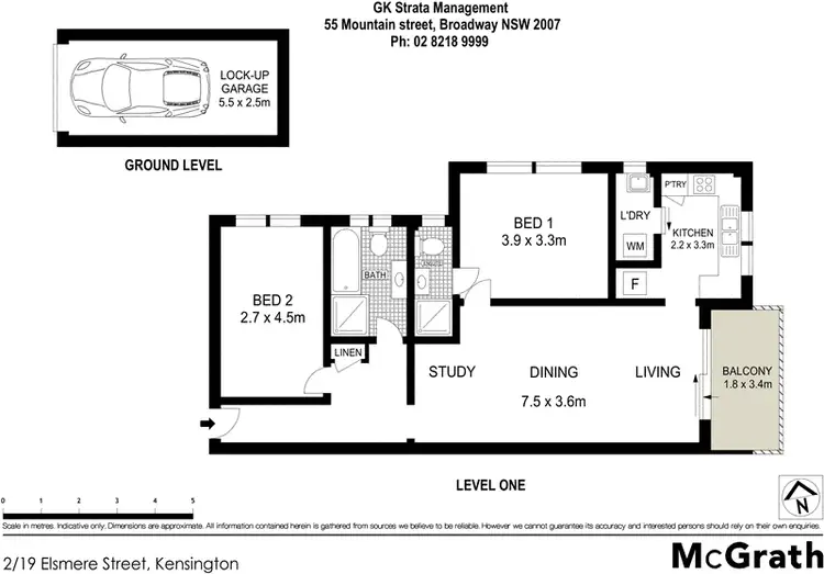 Floorplan of Homely apartment listing, 2/19 Elsmere Street, Kensington NSW 2033
