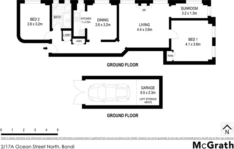 Floorplan of Homely apartment listing, 2/17A Ocean Street North, Bondi NSW 2026