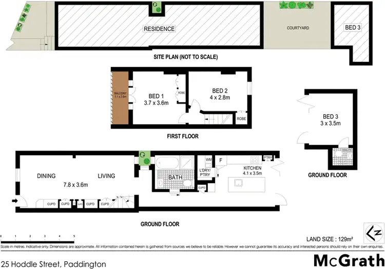 Floorplan of Homely house listing, 25 Hoddle Street, Paddington NSW 2021