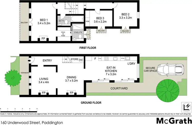 Floorplan of Homely house listing, 160 Underwood Street, Paddington NSW 2021
