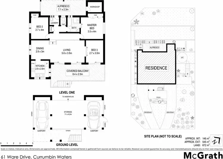 Floorplan of Homely house listing, 61 Ware Drive, Currumbin Waters QLD 4223