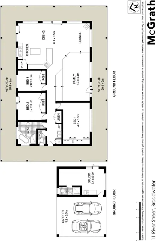 Floorplan of Homely house listing, 11 River Street, Broadwater NSW 2472