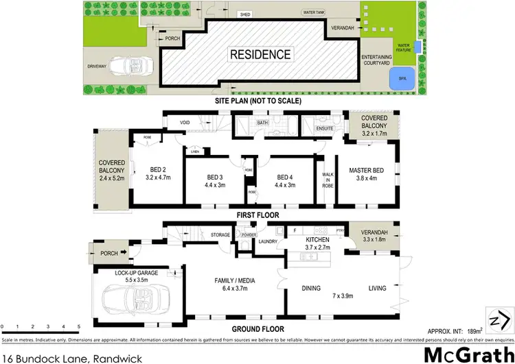Floorplan of Homely house listing, 16 Bundock Lane, Randwick NSW 2031