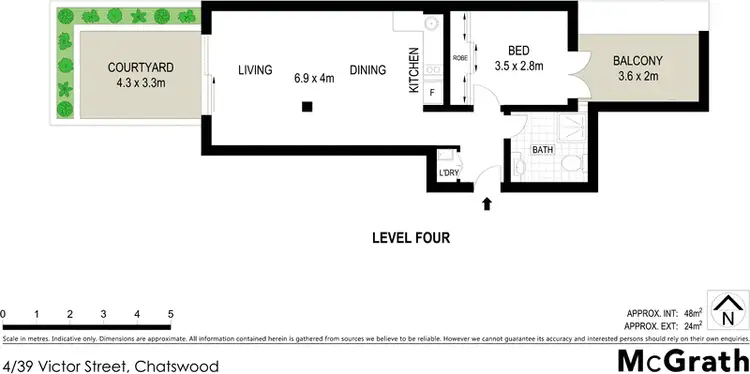 Floorplan of Homely apartment listing, 4/39 Victor Street, Chatswood NSW 2067
