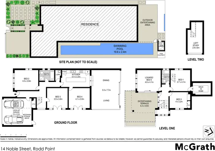 Floorplan of Homely house listing, 14 Noble Street, Rodd Point NSW 2046