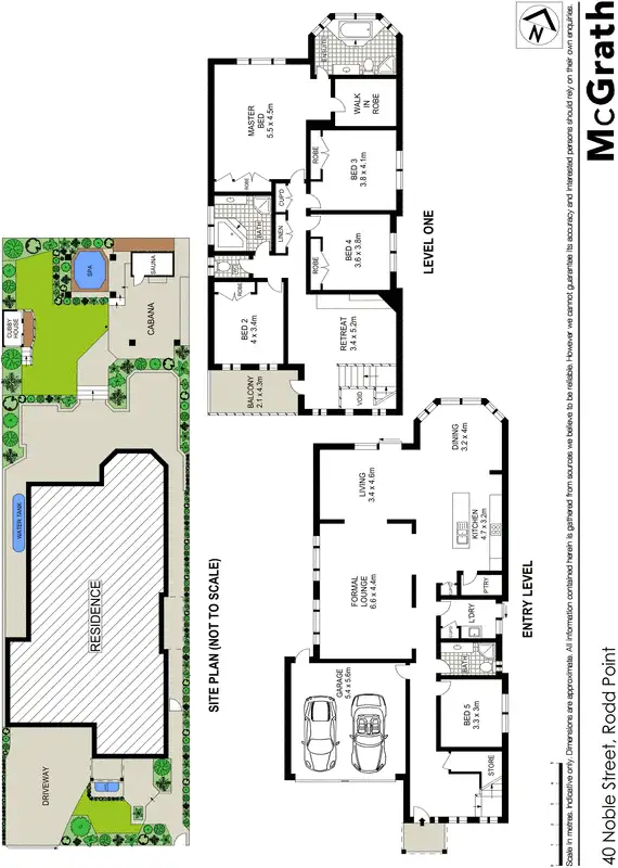 Floorplan of Homely house listing, 40 Noble Street, Rodd Point NSW 2046