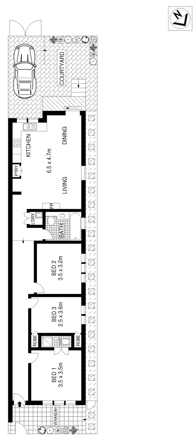 Floorplan of Homely house listing, 19 Jubilee Street, Lewisham NSW 2049