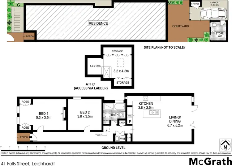 Floorplan of Homely house listing, 41 Falls Street, Leichhardt NSW 2040